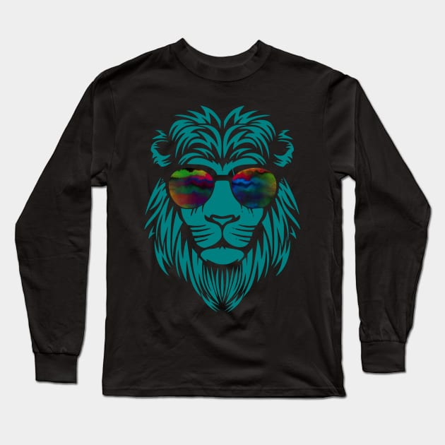 Jamaica Lion Rasta jah Long Sleeve T-Shirt by SpaceWiz95